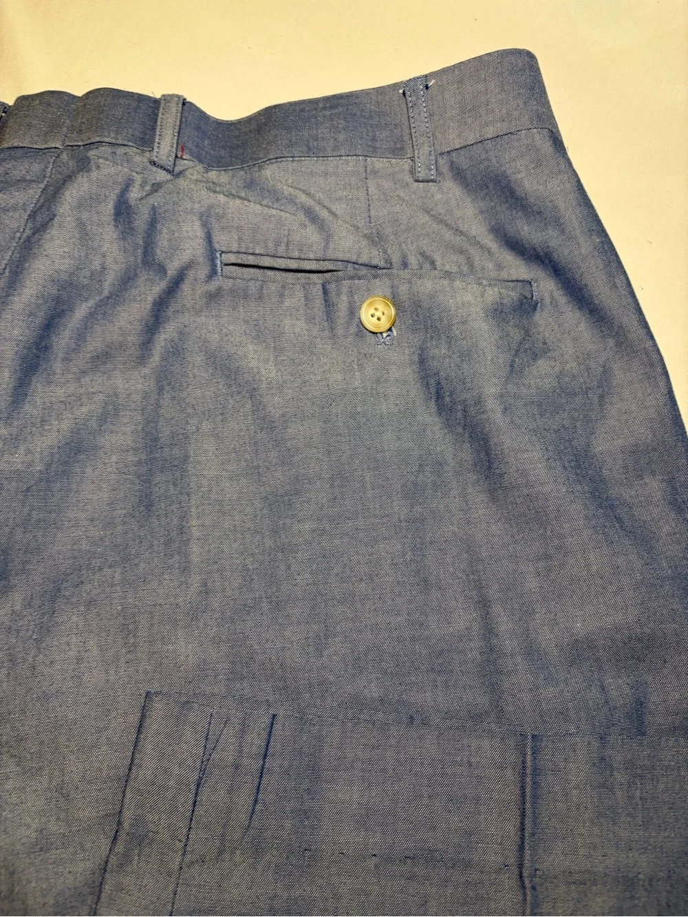 Southern Pines Men's Dress Pants - Blue Tailored Pleat Front Size 40x30